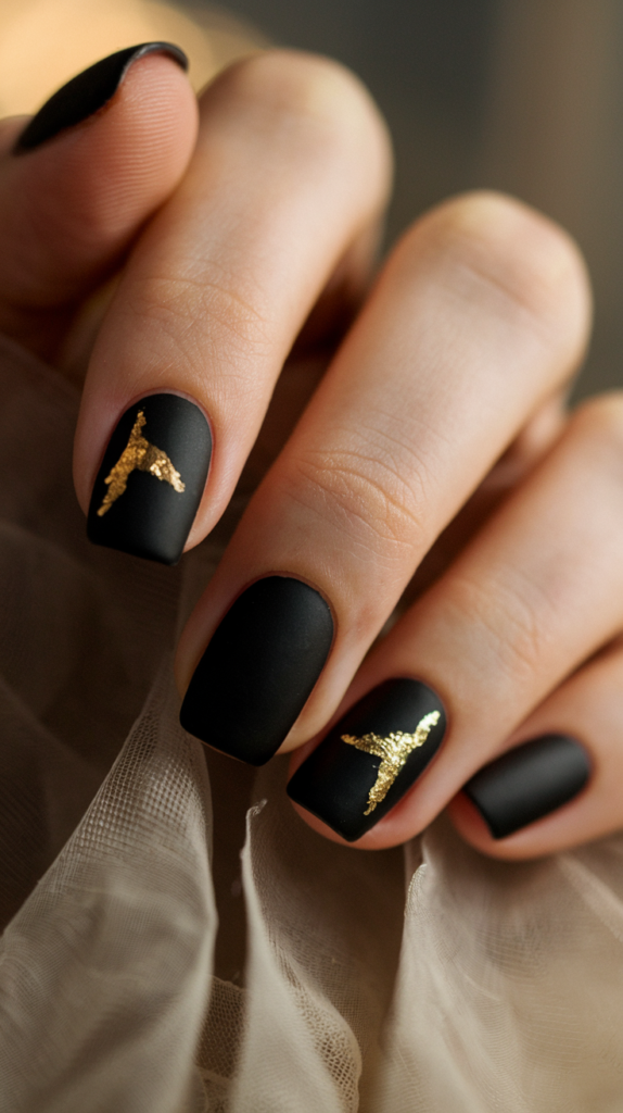 Minimal gold leaf or foil touches for a luxurious effect.
