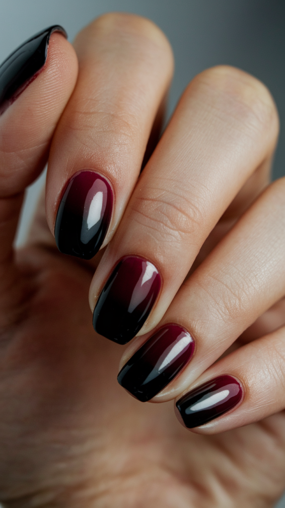 Gradient transition from deep burgundy to black.
