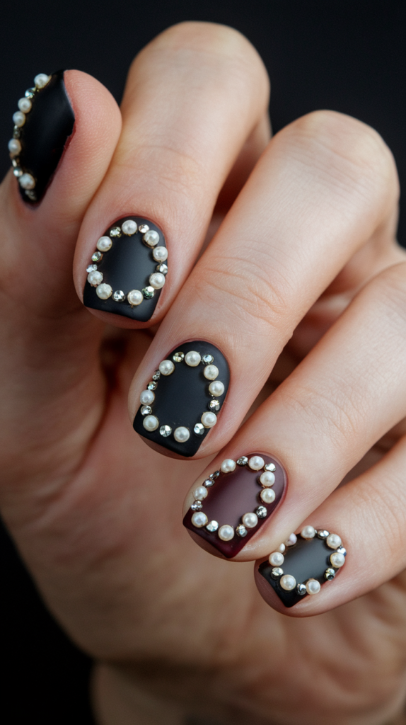 3D Polka Dots: Add small rhinestones or pearls as polka dots for a 3D effect.
